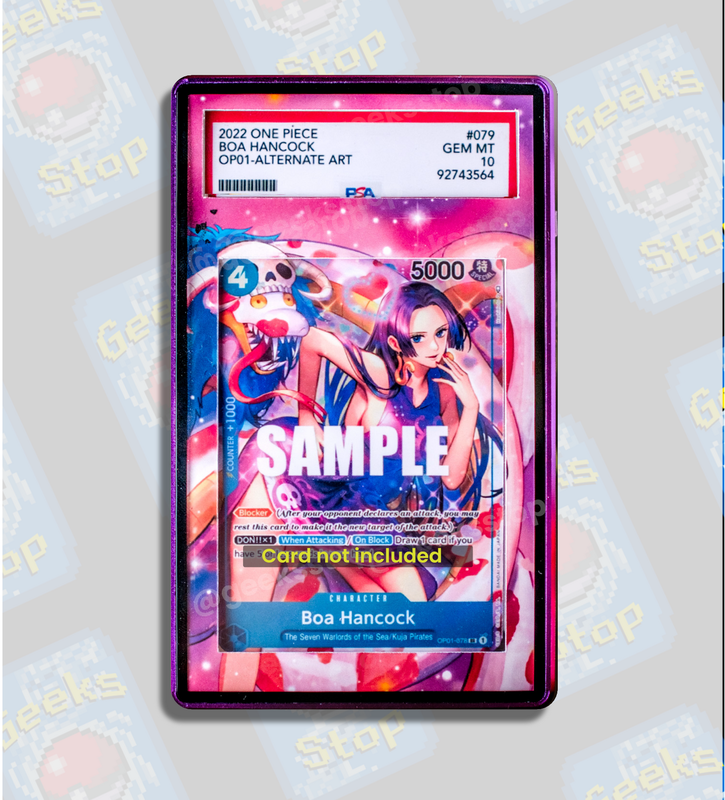 Boa Hancock SR OP01-078 | PSA BGS Display Case Extended Art for One Piece Card