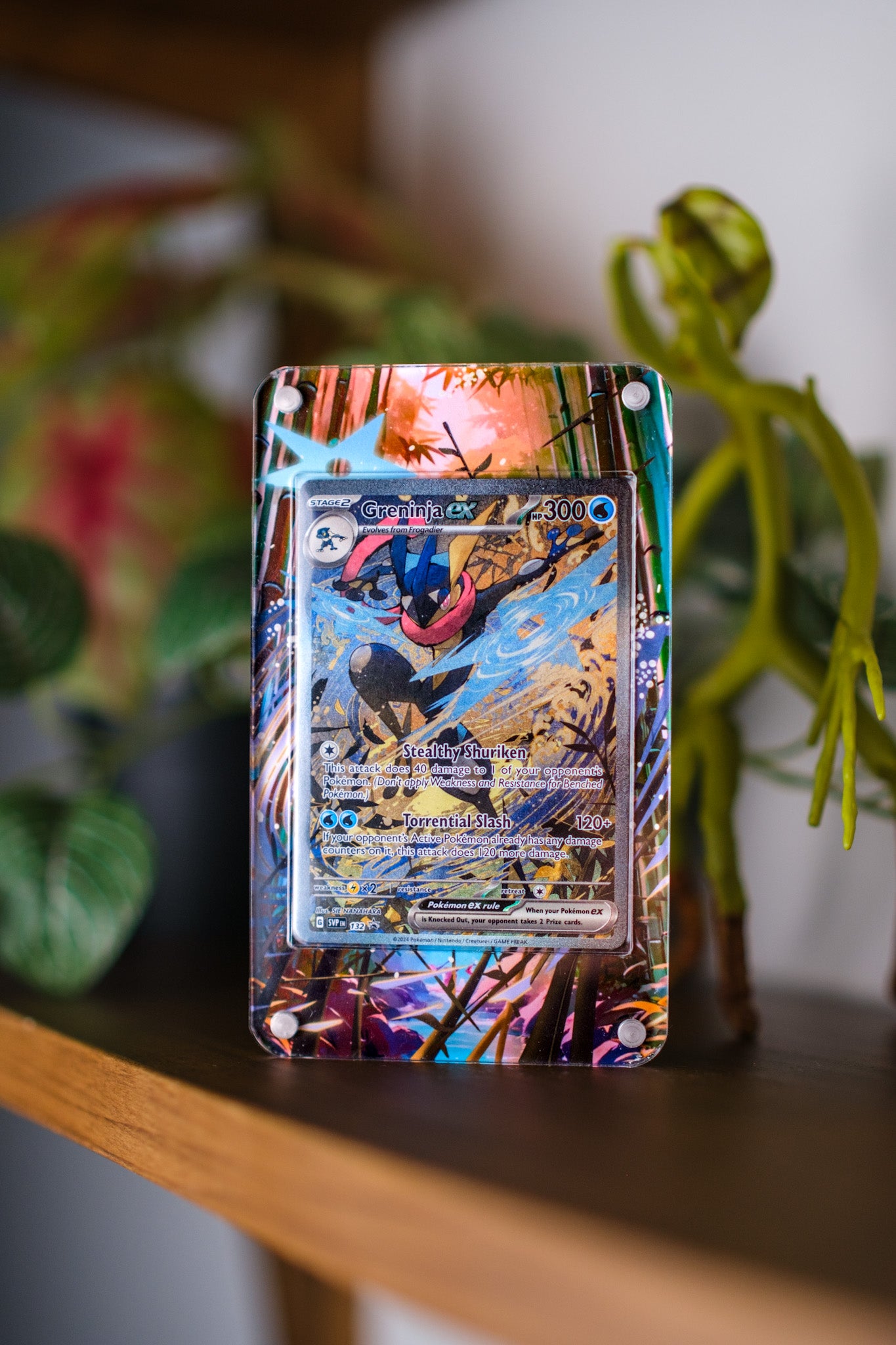 Greninja ex Promo | Extended Art Display Case for Pokémon Card