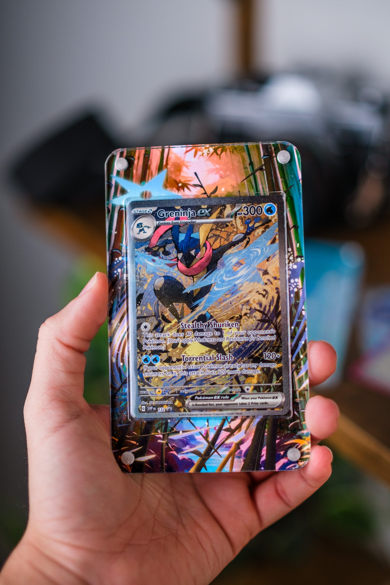 Greninja ex Promo | Extended Art Display Case for Pokémon Card