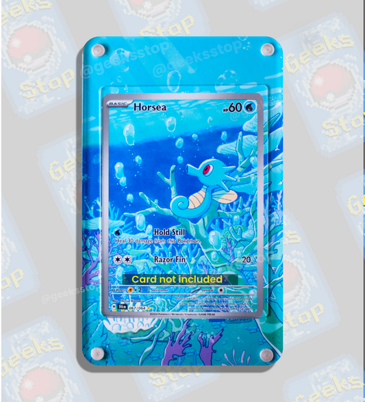 Horsea IR | Extended Art Display Case for Pokémon Card