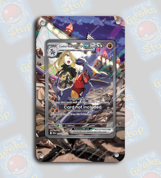 Cynthia's Garchomp ex SAR | Extended Art Display Case for Pokemon Destined Rivals