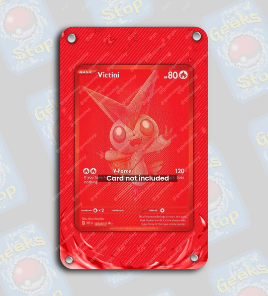Victini BWR | Extended Art Display Case for Pokemon Card