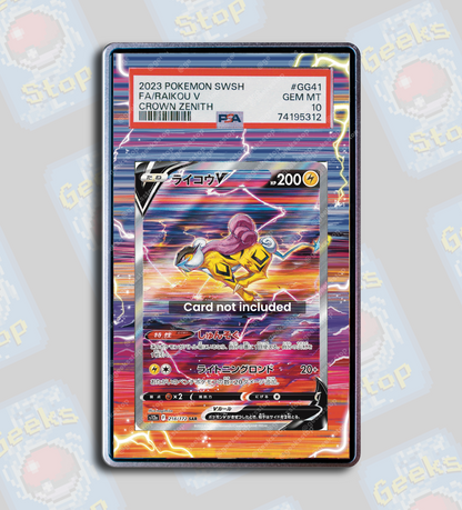 Raikou V PSA TAG Beckett | Extended Art Display for Pokemon Card