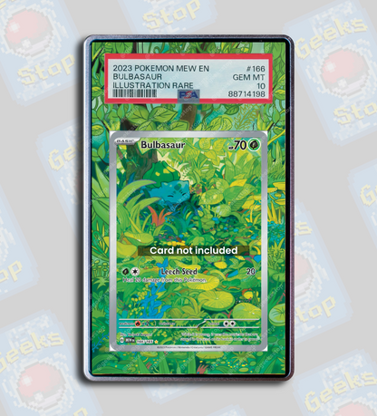 Bulbasaur 151 PSA TAG Beckett | Extended Art Display Case for Pokemon Card