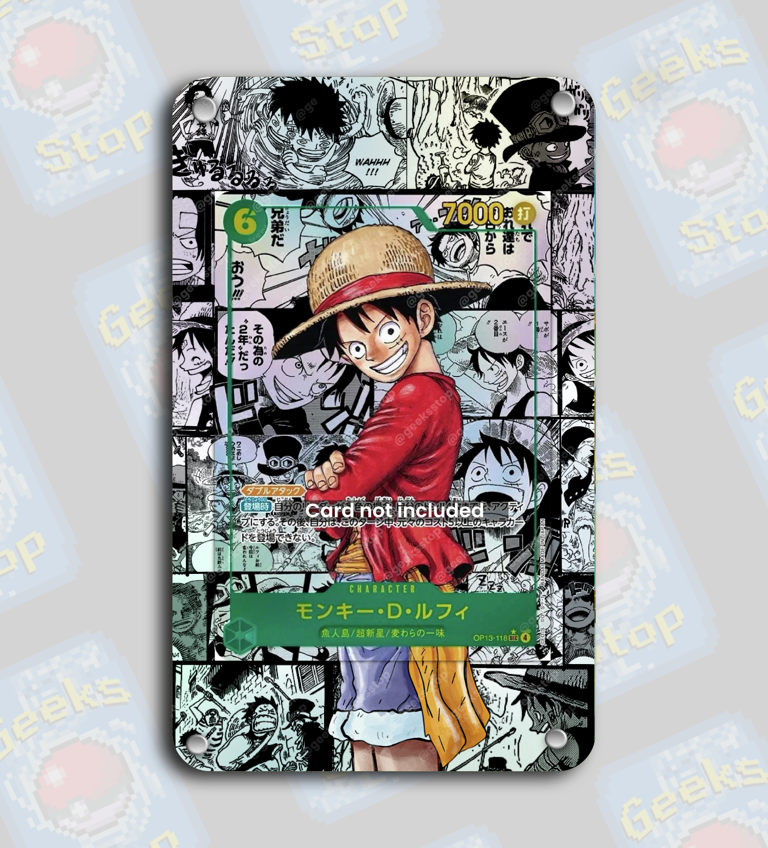 Luffy OP13 Manga | Extended Art Display Case for One Piece Card