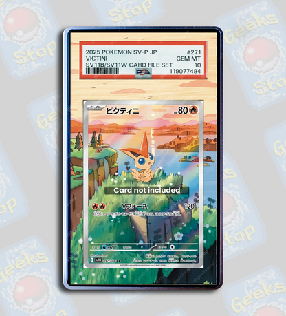 Victini Promo PSA TAG Beckett | Extended Art Display Case for Graded Pokemon Card