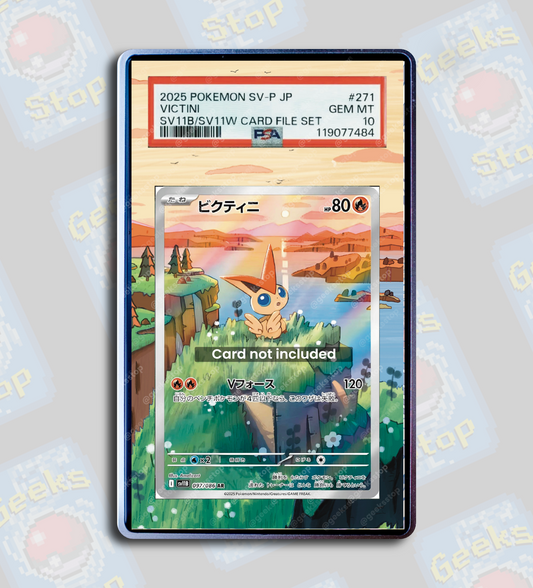 Victini Promo PSA TAG Beckett | Extended Art Display Case for Graded Pokemon Card