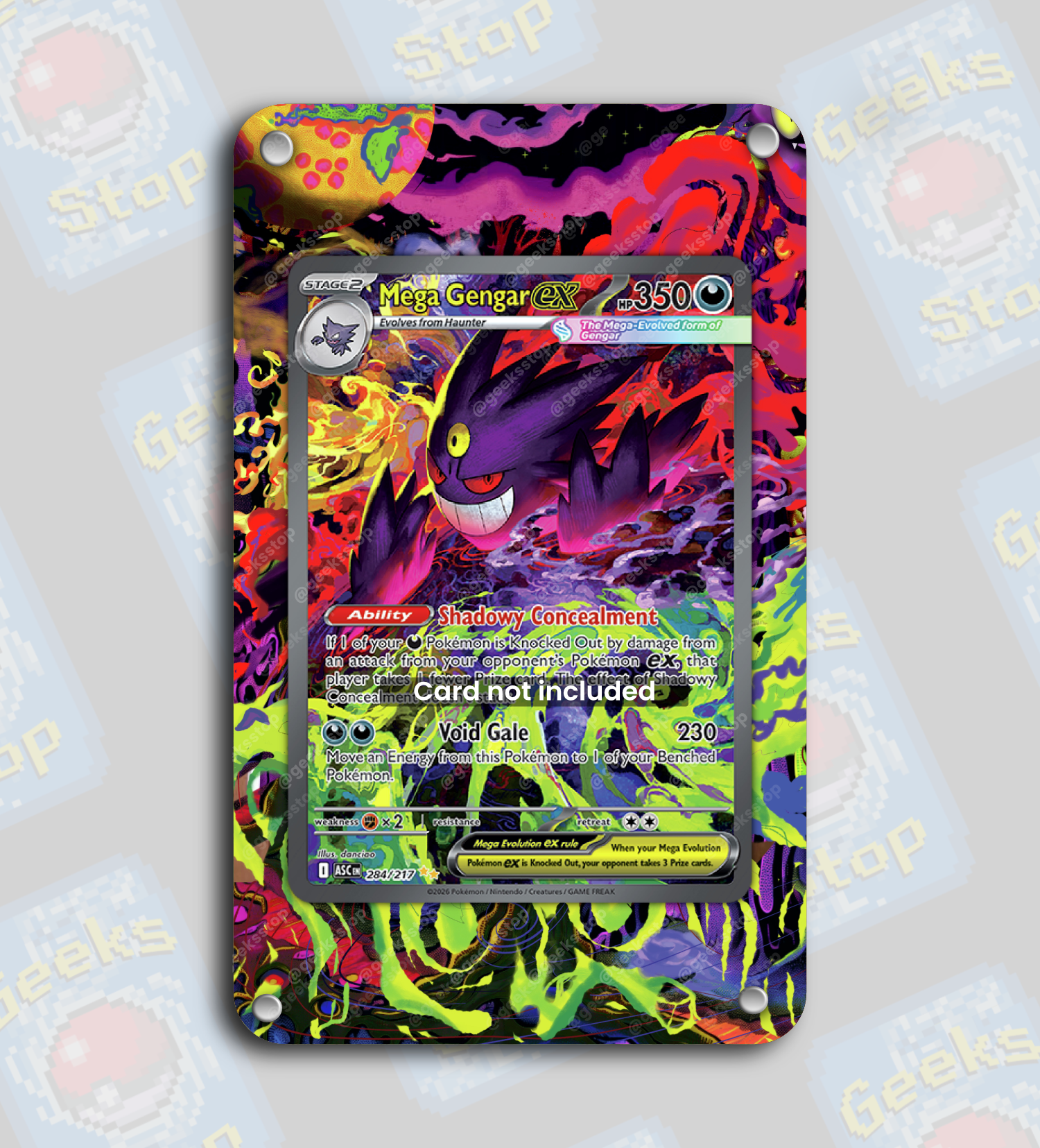 Mega Gengar ex SAR | Extended Art Display Case for Pokemon Card