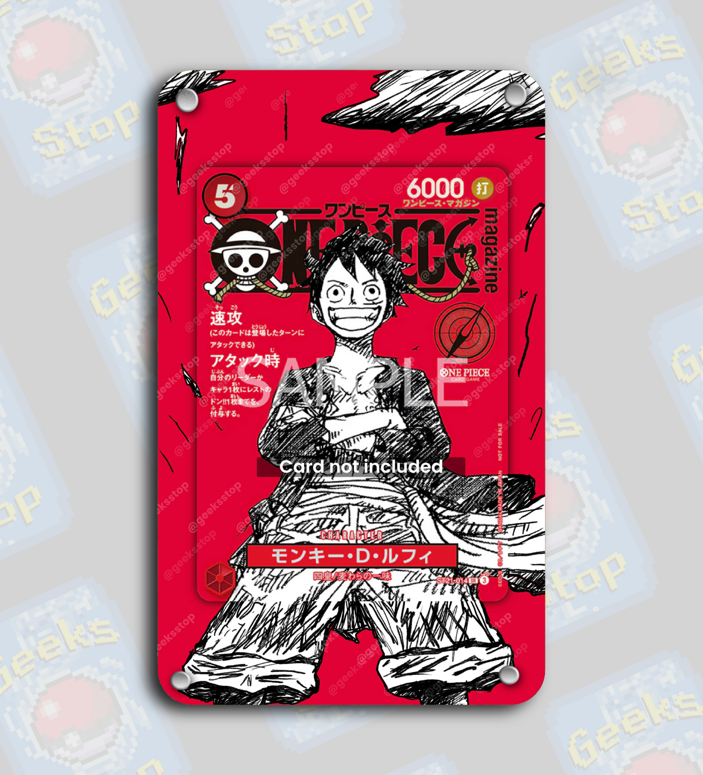 Luffy Magazine Vol. 20 Promo | Display Case Extended Art for One Piece Card