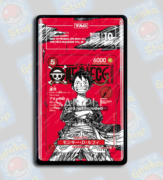 Luffy Magazine Vol. 20 Promo PSA TAG Beckett | One Piece Extended Art Display Case