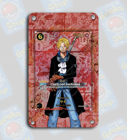 Sabo OP13 Red Manga | Extended Art Display Case for One Piece Card