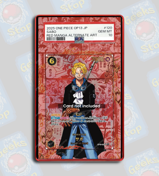 Sabo Red Manga OP13 PSA TAG Beckett | Extended Art Display Case for One Piece Card
