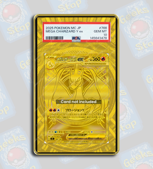 Mega Charizard Y ex PSA TAG Beckett | Extended Art Display Case for Graded Pokemon Card