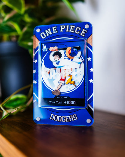 Luffy One Piece X Dodgers DON Card | Extended Art Display Case