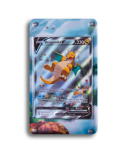 Dragonite V Alt Art | Display Case Extended Art for Graded Pokemon Slab