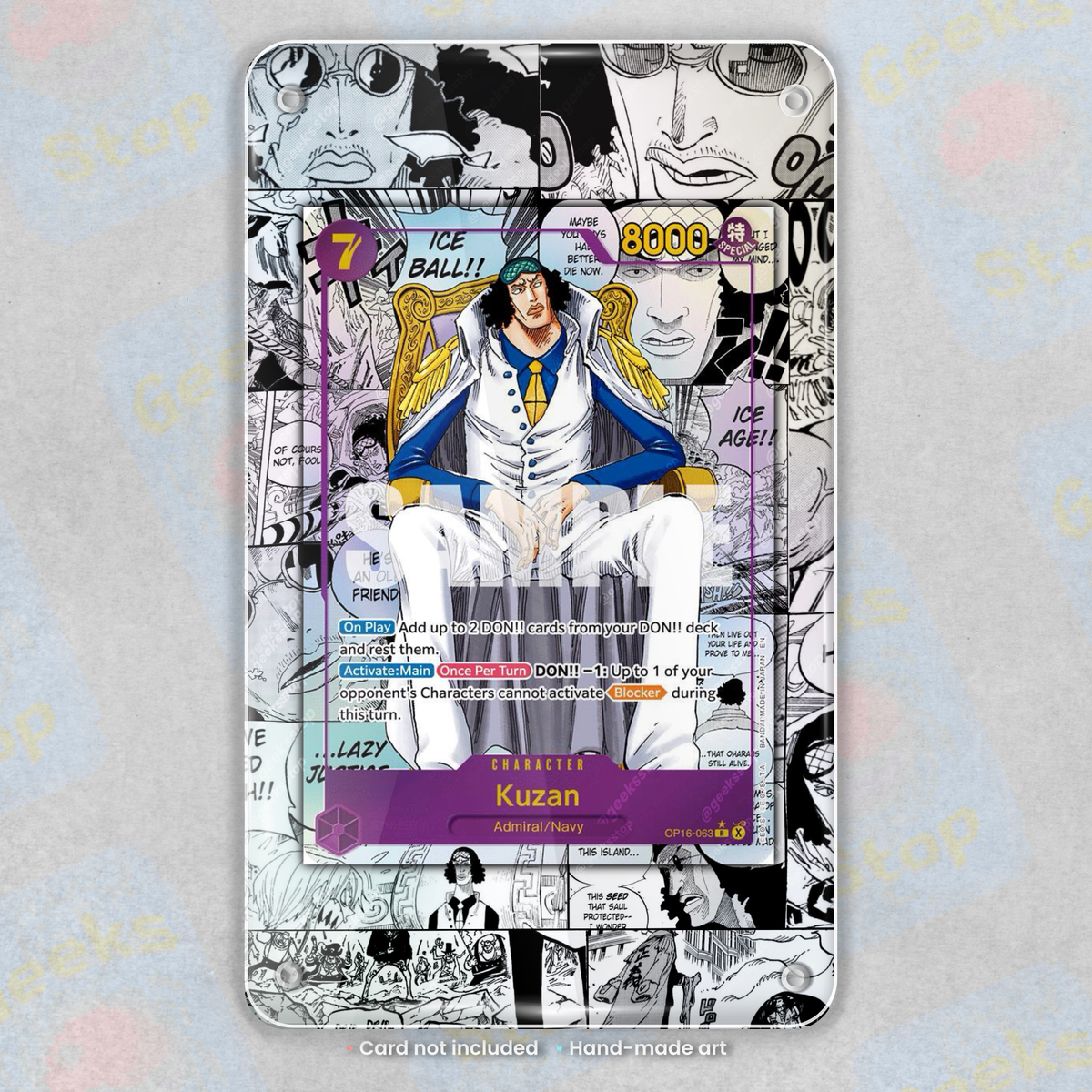 Kuzan Manga OP16 | Extended Art Display Case for One Piece Card
