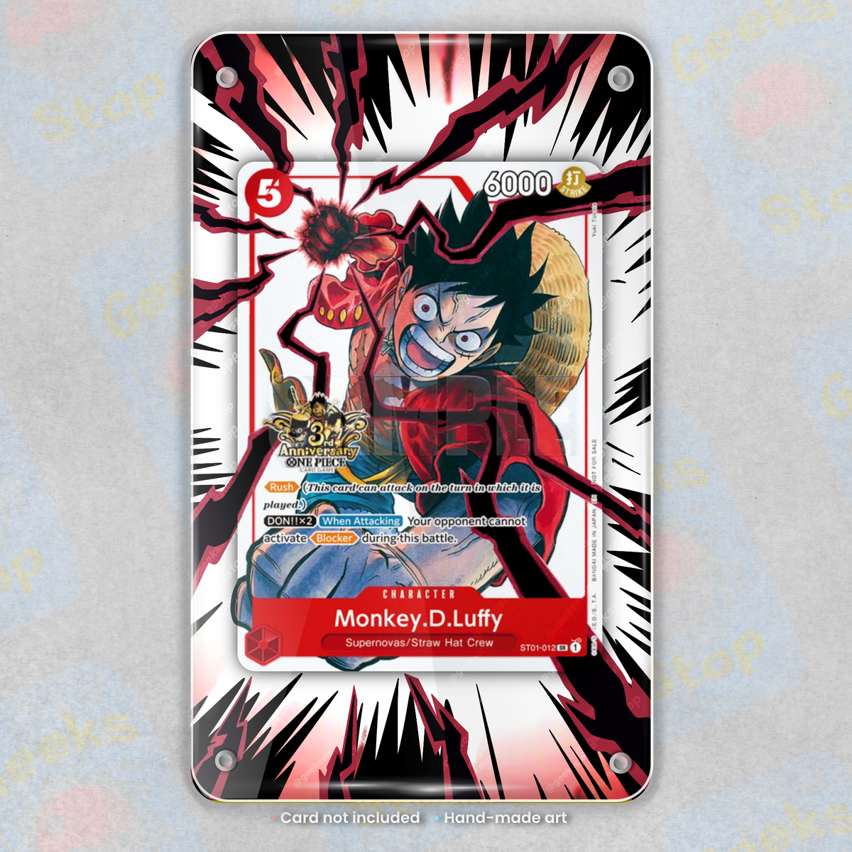 Luffy 3rd Anniversary Winner Promo | Extended Art Display Case for One Piece