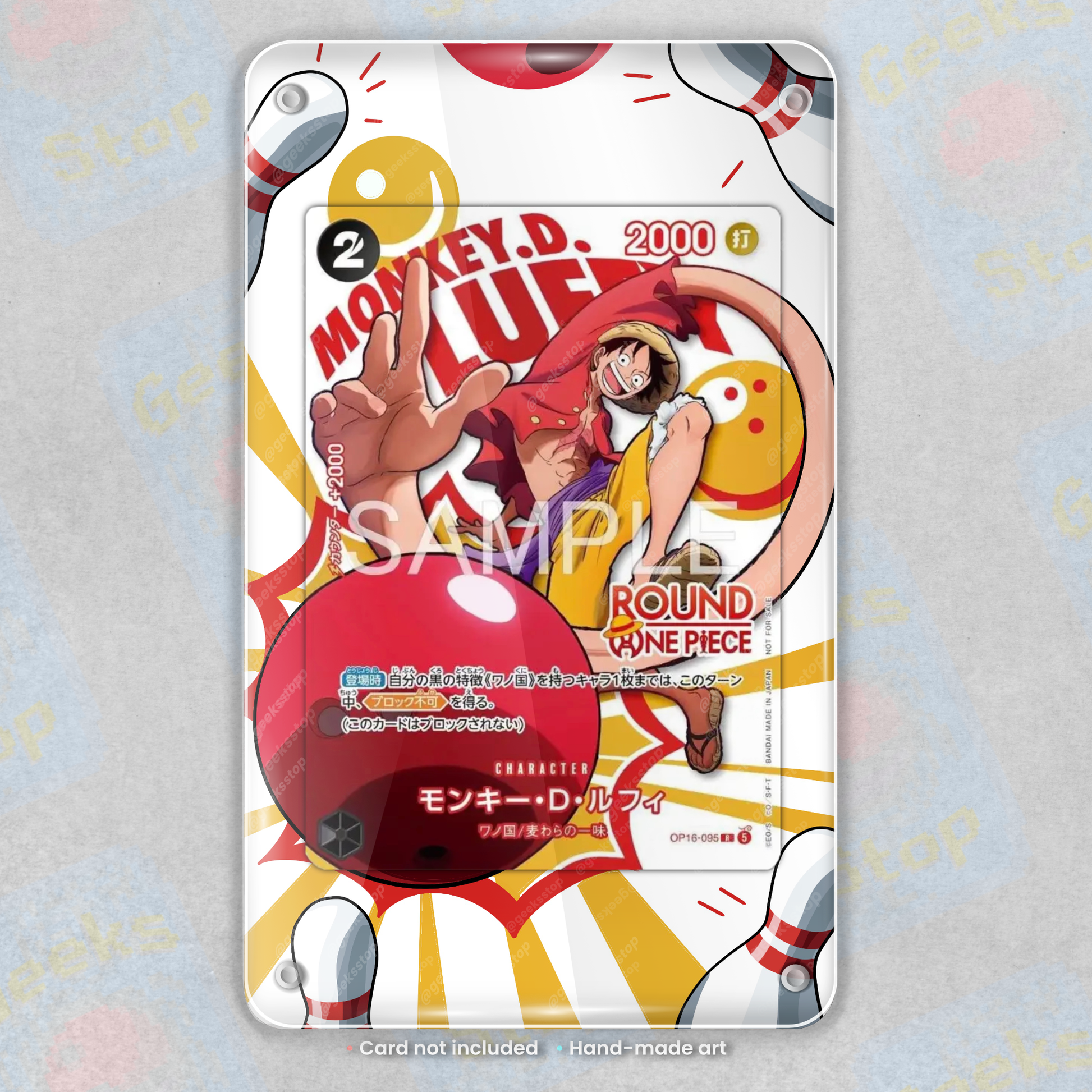 Luffy Round1 Bowling Promo | Extended Art Display Case for One Piece