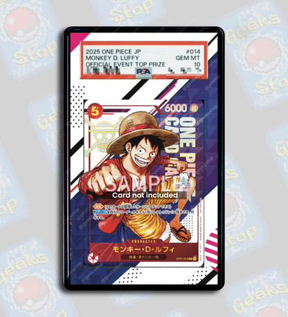 Luffy ST21 3rd Anniversary Treasure Campaign PSA TAG Beckett | Extended Art Display Case for OPTCG