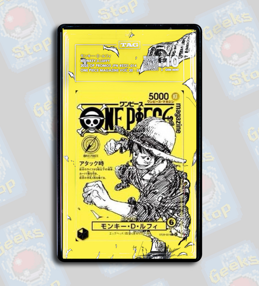 Luffy Vol. 21 Magazine Promo PSA TAG Beckett | One Piece Extended Art Display Case
