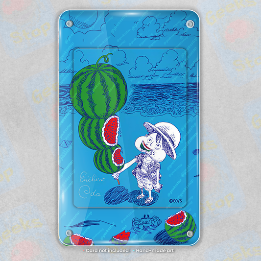 Luffy Metakira Natsucomi Watermelon Promo | Extended Art Display Case for One Piece