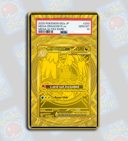 Mega Dragonite ex Gold Hyper Rare PSA TAG Beckett
