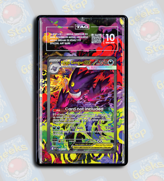 Mega Gengar ex SAR PSA TAG Beckett | Extended Art Display Case for Graded Pokemon Card