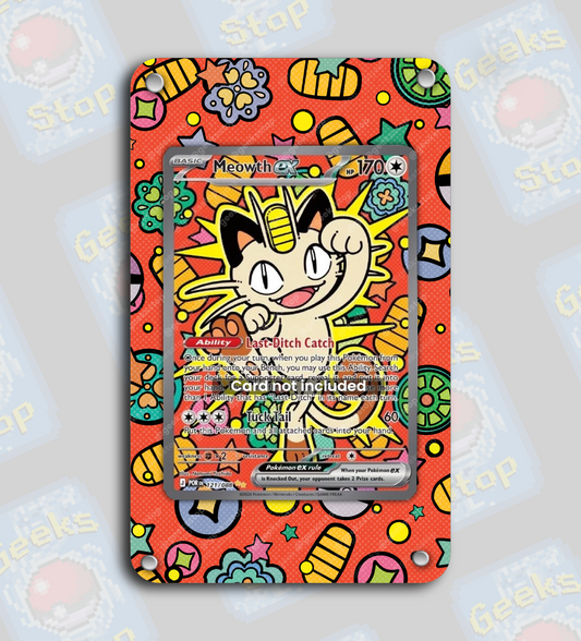 Meowth ex SAR #121 | Extended Art Display Case for Pokemon Perfect Order