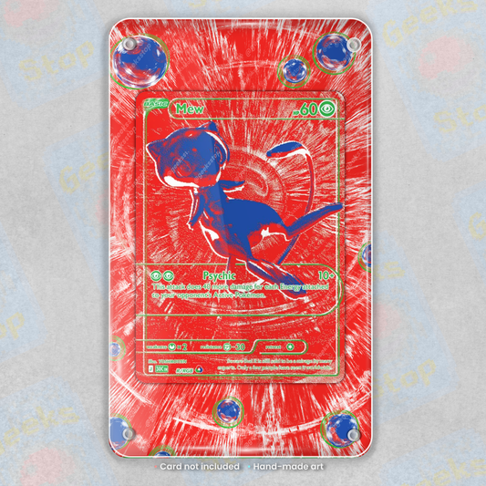 Mew RGB Red | Extended Art Display Case for Pokemon Card