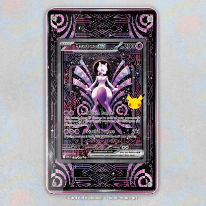 Mewtwo ex SIR 30th Celebration Extended Art Display Case for Pokemon