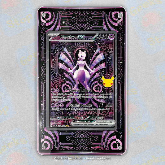 Mewtwo ex SIR 30th Celebration Extended Art Display Case for Pokemon