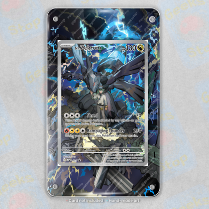 N's Zekrom Promo | Extended Art Display Case for Pokemon Card