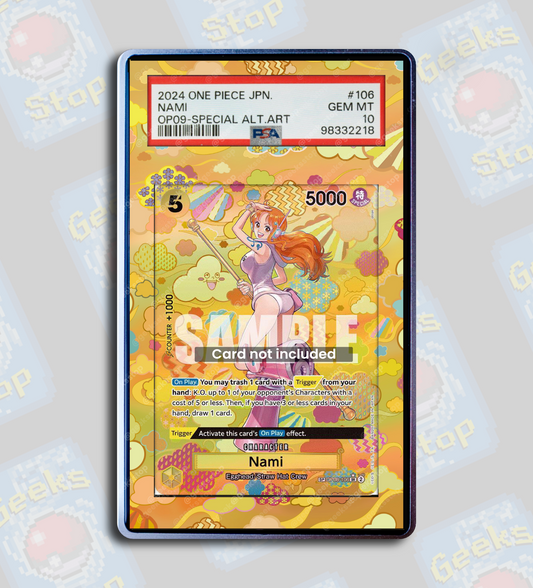 Nami SP OP09 | PSA TAG Beckett Extended Art Display Case for One Piece