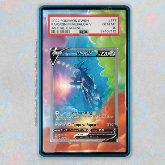 Dialga V Alt Art Extended Art Display for Graded Pokemon Card