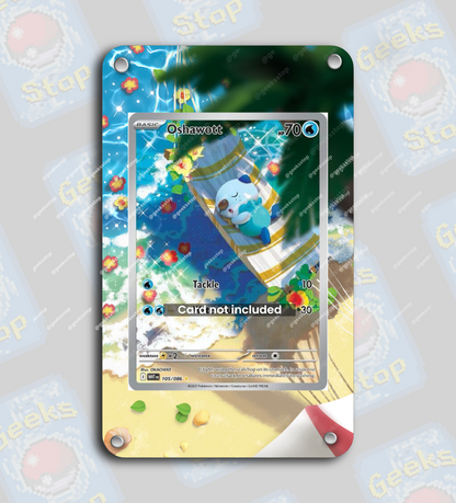 Oshawott AR | Extended Art Display Case for Pokemon Card