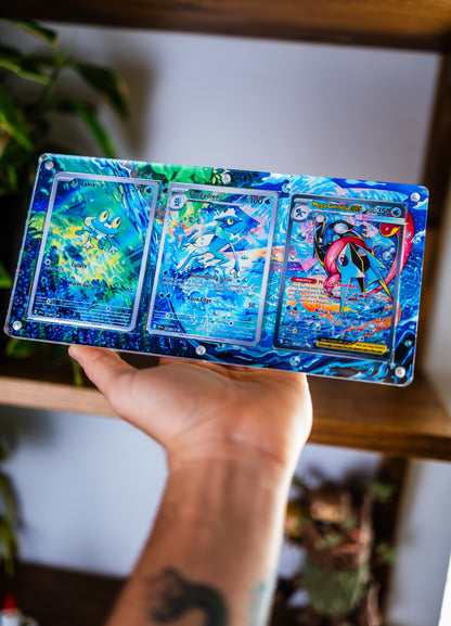 Froakie Frogadier Mega Greninja ex SAR | Pokemon Extended Art Display Case