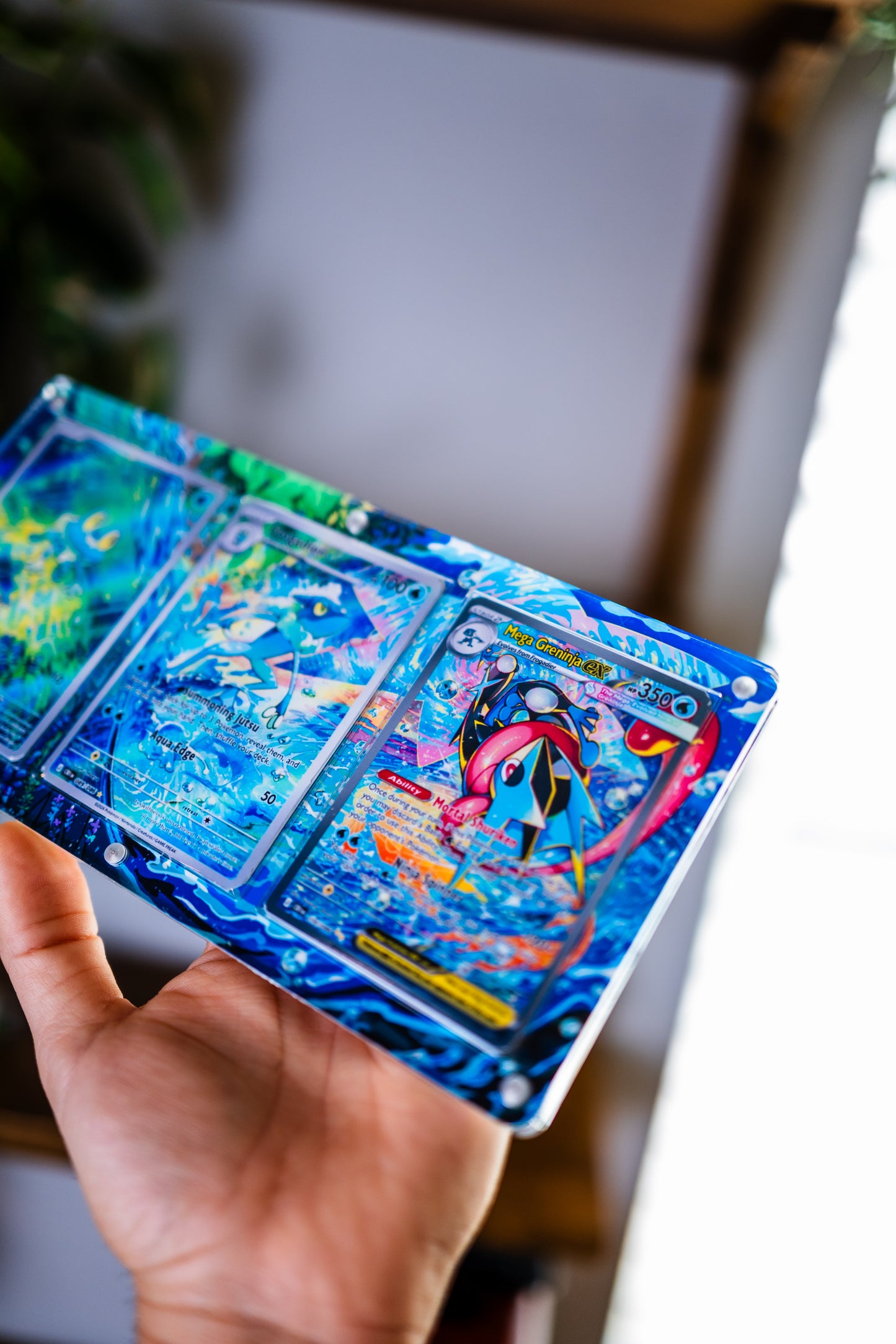 Froakie Frogadier Mega Greninja ex SAR | Pokemon Extended Art Display Case