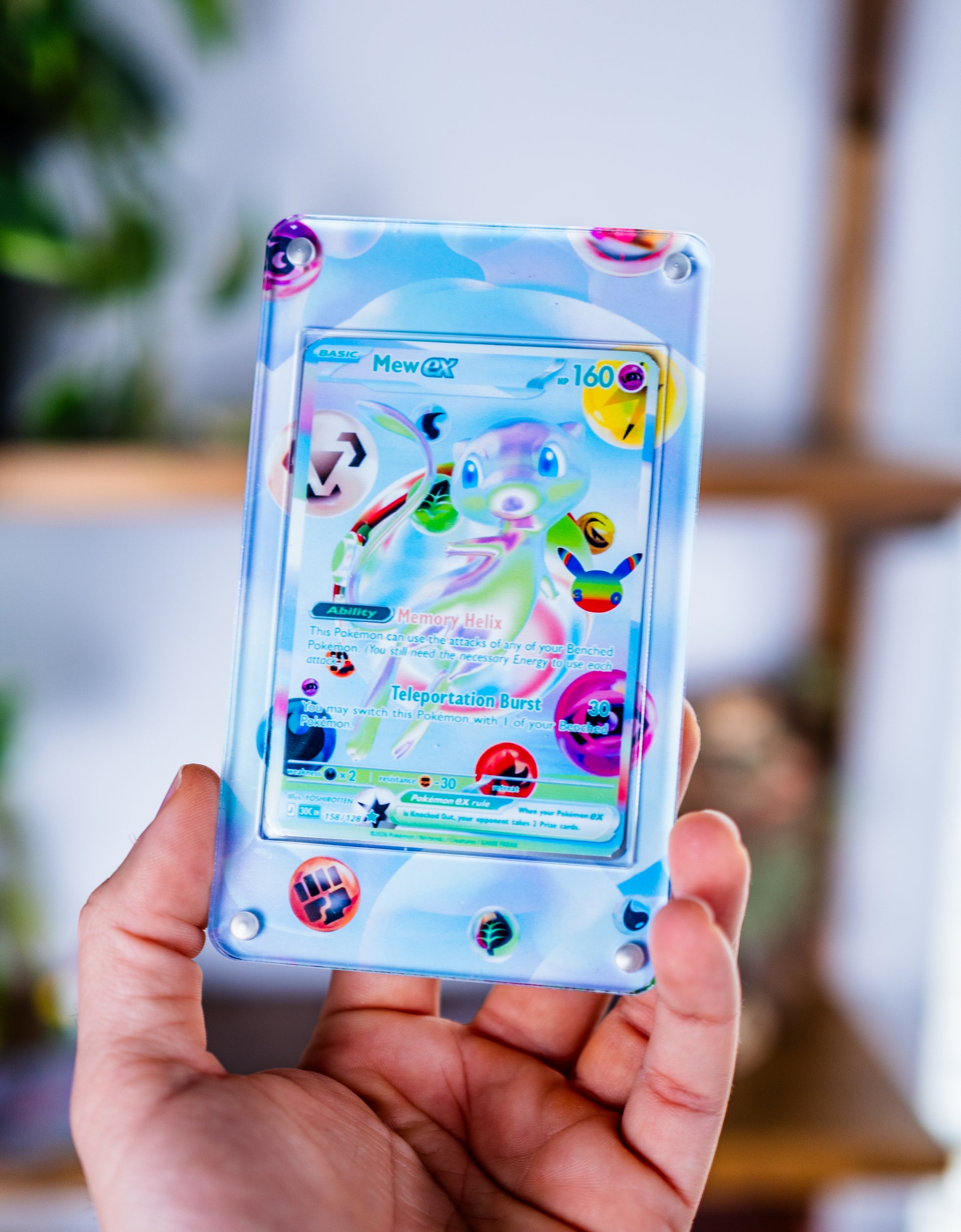 Mew ex 30th Celebration | Extended Art Display Case for Pokemon Card