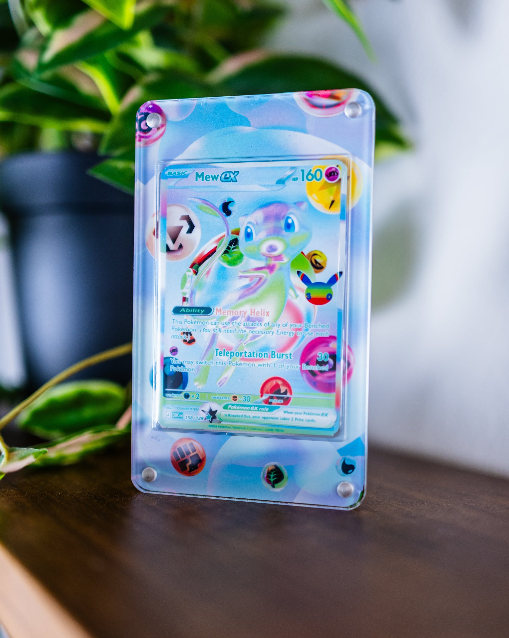 Mew ex 30th Celebration | Extended Art Display Case for Pokemon Card