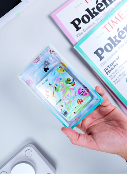 Mew ex Futuristic Rare 30th Celebration PSA TAG Graded | Extended Art Display Case for Pokemon