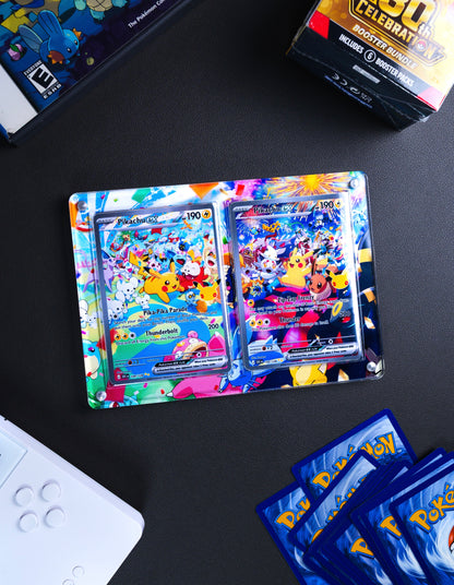 Pikachu ex Day and Night SIR 30th Celebration | Extended Art Display Case for Pokemon