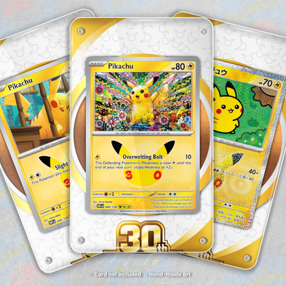 Pikachu 30th Celebration Extended Art Display Case for Pokemon TCG