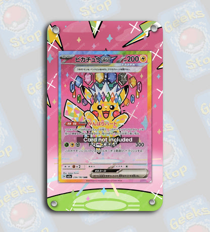 Pikachu ex SAR #234 | Extended Art Display Case for Pokemon Card