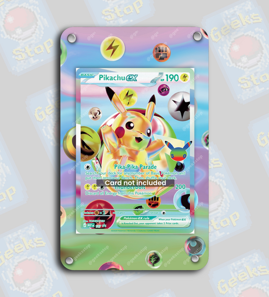 Pikachu ex 30th Celebration #107 Promo | Extended Art Display Case for Pokemon