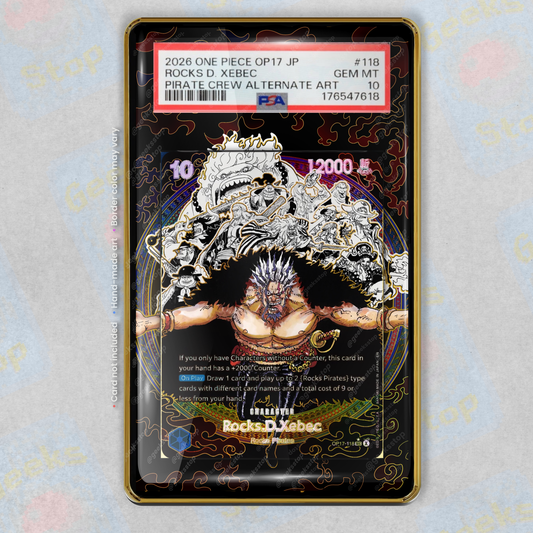 Rocks Pirate Crew Alt OP17 Extended Art Display Case for PSA TAG Beckett Graded