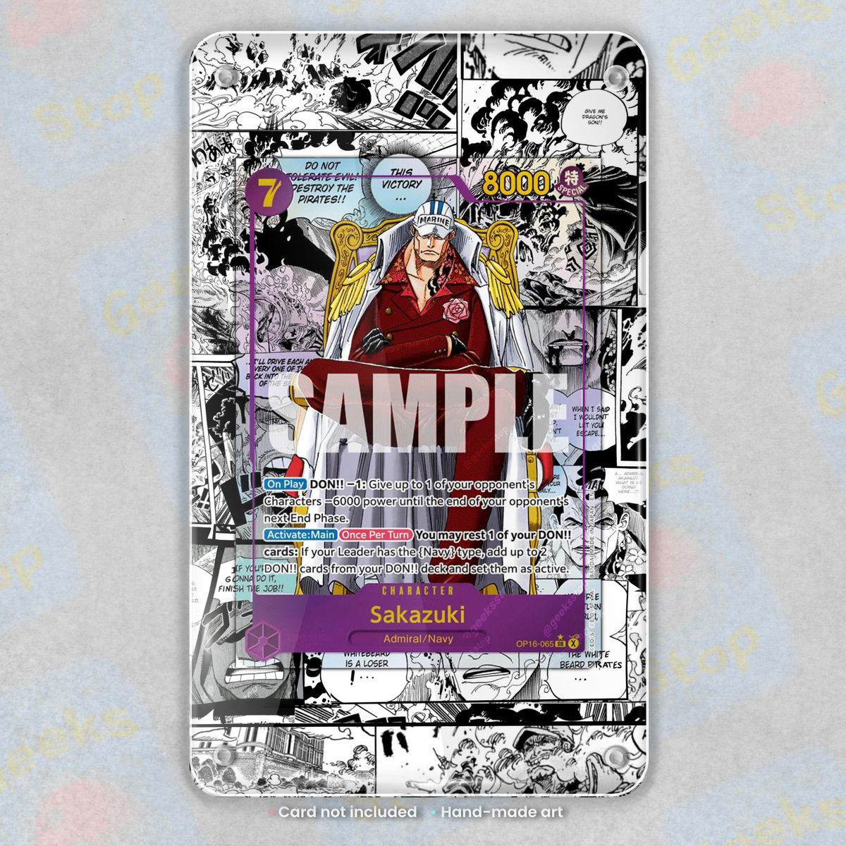 Sakazuki Manga OP16 | Extended Art Display Case for One Piece Card