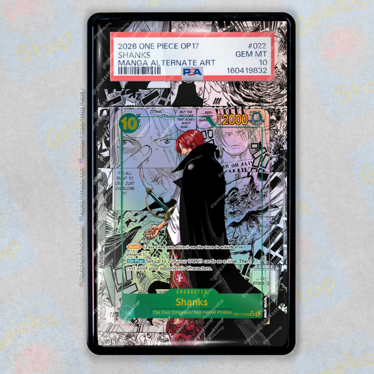 Shanks Manga OP17 Extended Art Display Case for PSA TAG One Piece