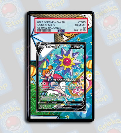 Starmie V TG13 PSA TAG Beckett | Display Case Extended Art for Pokemon Card