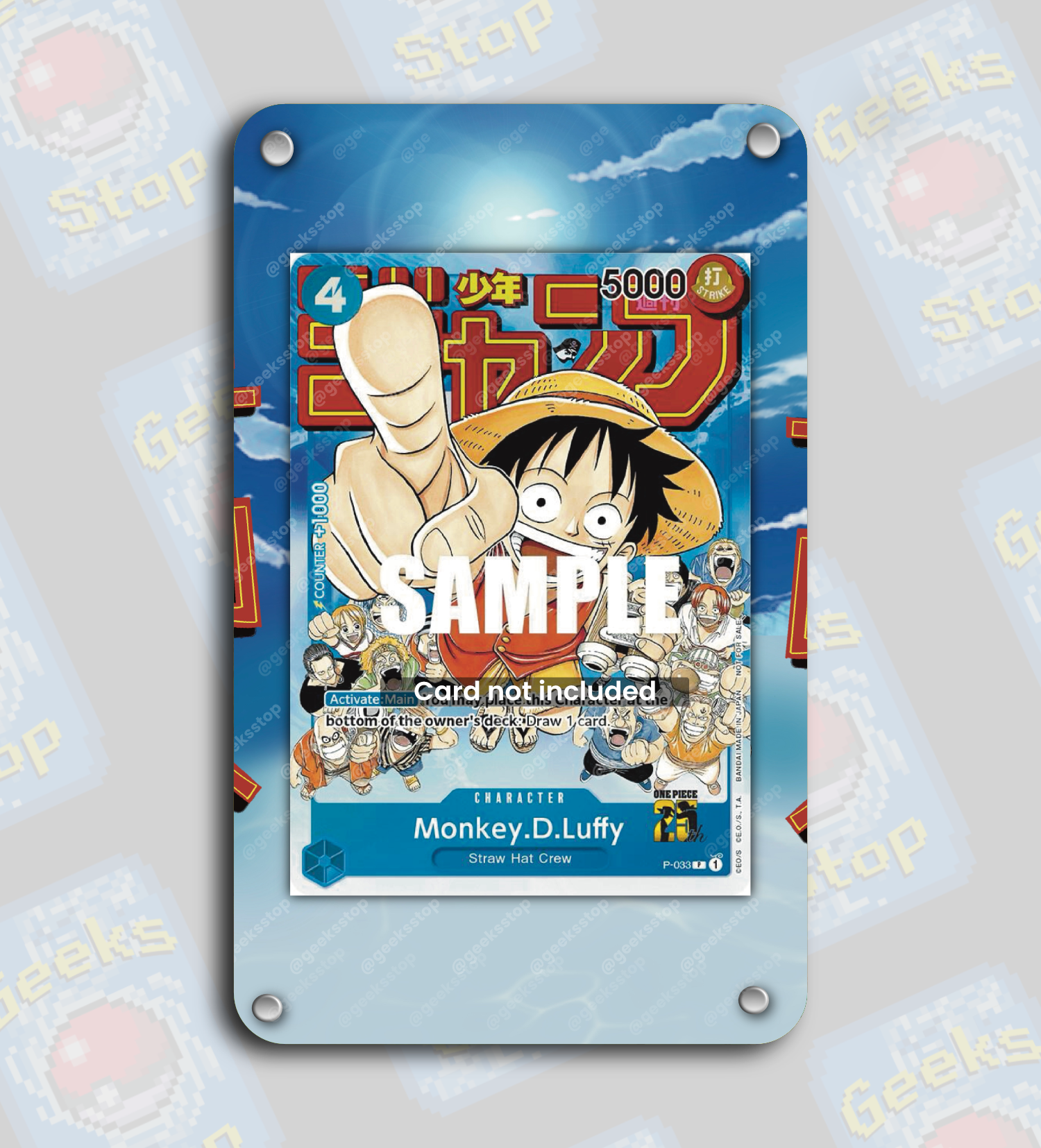Luffy Event Pack Vol. 2 Promo | Extended Art Display Case for OPTCG Card