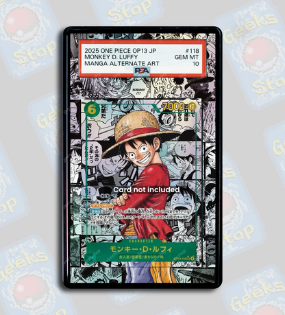Luffy OP13 Manga PSA TAG Beckett | Extended Art Display Case for One Piece Card